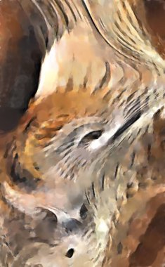 Modern sanat. Renkli çağdaş sanat eserleri. Renkli boya darbeleri. Soyut arkaplanda fırça darbeleri. fırça boyası.