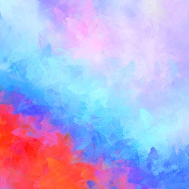 Boya darbeleri. 2D İllüstrasyon. Taranmış Boyalı Soyut Arkaplan. Fırça darbesi ile boyanmış. Modern sanat.