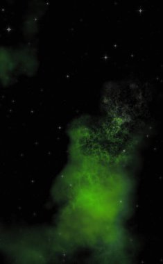 Galaksi uzayındaki yıldız alanı renkli nebula ile. Uzayın derinliklerinin bilim kurgu geçmişi. Ruhsal duvar kağıdı.