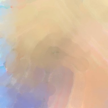 Yumuşak suluboya duvar kağıdı. Hafifçe fırçalanmış renkleri olan sanatsal bir resim. Pastel renkler arkaplana dokunmuş. Soyut duvar sanatı..