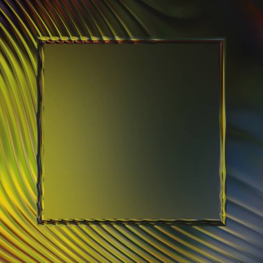 Soyut çerçeveli arkaplan. Renkli, canlı, dalgalı bir duvar kağıdı. Merkezi çerçeveli yaratıcı grafik 2d çizim. Dinamik şekilli modaya uygun sıvı örtüsü.