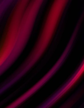 Siyah arka planda renkli düz çizgiler. Sıvı ve sıvı renkli dalgalar karanlıkta akıyor. Duvar kağıdı, afiş, arkaplan, kart, kitap, kapak, poster, afiş, broşür