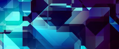 Soyut geometrik duvar kağıdı. Geometrik renkli şekiller. Çokgen arka plan. Bir teknolojinin dijital illüstrasyonuName.