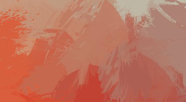 Fırça darbesi ile boyanmış. Sanatsal canlılık ve renkli duvar kâğıdı. Kaotik resim. Taranmış Boyalı Soyut Arkaplan. 