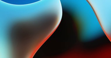 Soyut arkaplan. Değişken renk değişim dalgaları, dinamik hareketlerle. Işık dalgalarının neon renkli soyut tasarımı. Duvar kağıdı, afiş, arkaplan, kart, kitap illüstrasyonu, web sitesi.