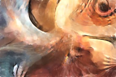 Modern sanat. Renkli çağdaş sanat eserleri. Renkli boya darbeleri. Soyut arkaplanda fırça darbeleri. fırça boyası.