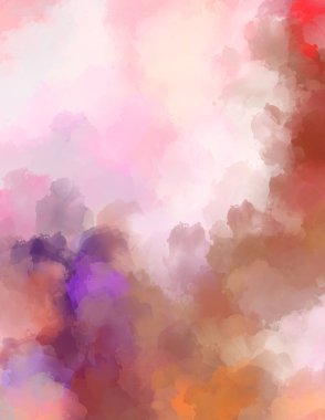 Sanatsal canlılık ve renkli duvar kağıdı. Taranmış Soyut Arkaplan. Fırça darbeli resim. 