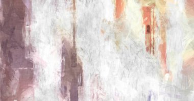Soyut arkaplanda pürüzlü fırça darbeleri. Fırça boyası. Renkli boya darbeleri. Eşsiz duvar sanatı. Tuvaldeki modern sanat. Renkli çağdaş sanat eserleri. 