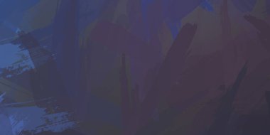 Fırça darbesi ile boyanmış. Sanatsal canlılık ve renkli duvar kâğıdı. Kaotik resim. Taranmış Boyalı Soyut Arkaplan. 