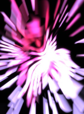 Işık parçacık izleri. Parlayan parçacıkları ve çizgileri olan ışık patlaması yıldızı. Güzel hareketli soyut ışın arkaplanı.