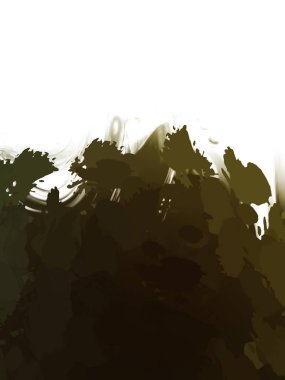 Taranmış Boyalı Soyut Arkaplan. Vahşi kaotik fırça darbeleri. Boya darbeleri. 2D İllüstrasyon. Fırça darbeli resim. 