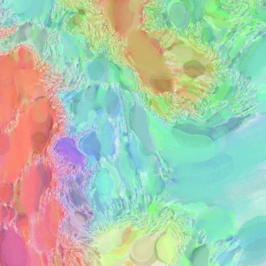 Soyut doku. Yüzeyde etkileyici el yapımı suluboya. Suluboya fırça darbeleri. Modern sanat. Çok renkli arkaplan. Çağdaş duvar sanatı. Renkli bir fon. 2d illüstrasyon.