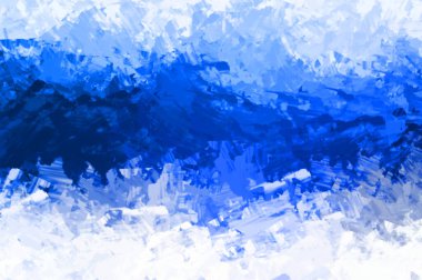 Sanatsal soyut arkaplan. Doku boyalı duvar kağıdı. Boya darbeleriyle yaratıcı bir illüstrasyon. Fırça desenli resim.