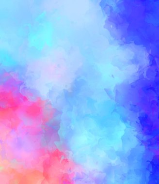 Yaratıcı soyut resim. Artistik fırça darbeleriyle donatılmış. Renkli ve canlı bir illüstrasyon. boyalı sanat.