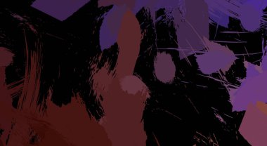 Sanatsal soyut arkaplan. Doku boyalı duvar kağıdı. Boya darbeleriyle yaratıcı bir illüstrasyon. Fırça desenli resim.