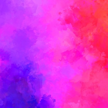 Canlı fırça darbeleriyle boyanmış. Renkli desenli resim. Fırçalanmış duvar kağıdını boya.