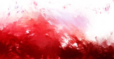 Canlı fırça darbeleriyle boyanmış. Renkli desenli resim. Fırçalanmış duvar kağıdını boya.