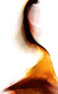 Modern sanat. Renkli çağdaş sanat eserleri. Renkli boya darbeleri. Soyut arkaplanda fırça darbeleri. fırça boyası.