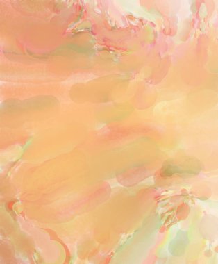 Alkol mürekkebini andıran rahatlatıcı fırça darbelerinin modern resmi. Poster, duvar sanatı, afiş, kart, kitap kapağı veya ambalaj için pastel renkli suluboya resim.