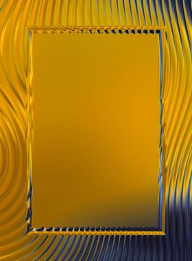 Soyut çerçeveli arkaplan. Renkli, canlı, dalgalı bir duvar kağıdı. Merkezi çerçeveli yaratıcı grafik 2d çizim. Dinamik şekilli modaya uygun sıvı örtüsü.