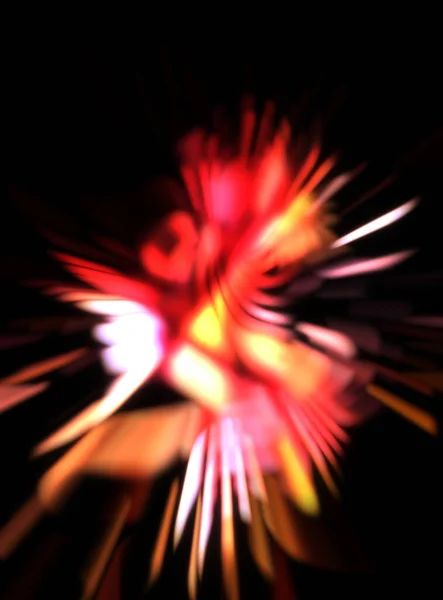 Lätta Partikelspår Ljusexplosionsstjärna Med Glödande Partiklar Och Linjer Vackra Rörliga — Stockfoto