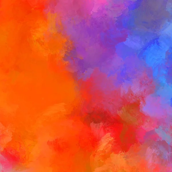 Painted Composition Vibrant Brush Strokes Textured Colorful Painting Paint Brushed — Stock Photo, Image