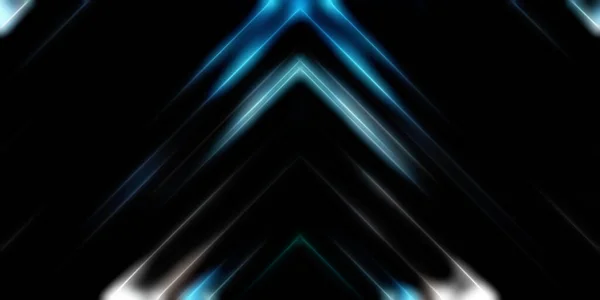 Abstrakte Leuchtende Geometrische Lichter Hintergrund Fraktale Symmetrische Grafische Illustration Überschneidende — Stockfoto