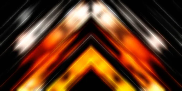 Abstraktní Zářící Pozadí Geometrických Světel Fraktální Symetrická Grafická Ilustrace Prolínající — Stock fotografie