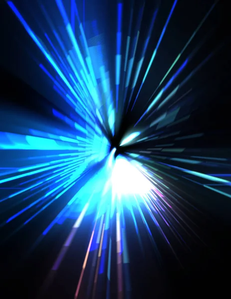 Fütürist mercek patlaması. Parlayan parçacıkları ve çizgileri olan ışık patlaması yıldızı. Güzel soyut ışın arkaplanı.