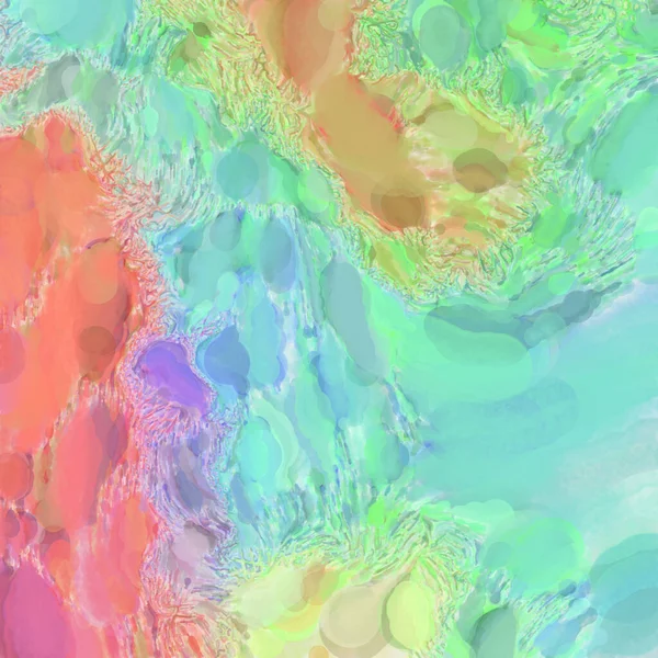 Soyut doku. Yüzeyde etkileyici el yapımı suluboya. Suluboya fırça darbeleri. Modern sanat. Çok renkli arkaplan. Çağdaş duvar sanatı. Renkli bir fon. 2d illüstrasyon.