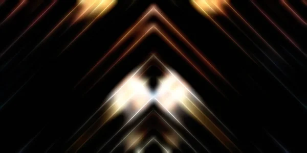 Abstrait Brillant Fond Lumières Géométriques Illustration Graphique Symétrique Fractale Barres — Photo