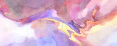 2D çizim. Sanatsal arkaplan resmi. Tablo üzerinde soyut resim. Çağdaş sanat. El yapımı resim. Renkli doku. Modern sanat eserleri. Yüzeyde suluboya fırça darbeleriyle boyama.