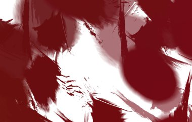 Renkli fırça darbelerinin 2B çizimi. Dekoratif doku resmi. Canlı boya desenli arka plan. Kaotik fırça darbeleri resim.