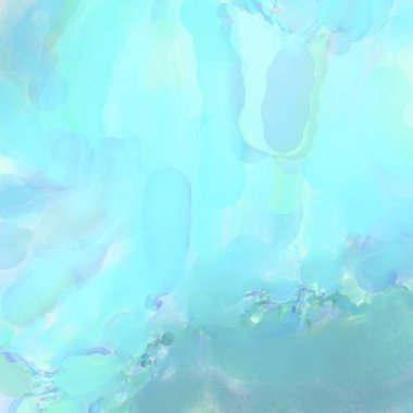 Çağdaş sanat. El işçiliğinin renkli dokusu. Modern resim. Yüzeyde suluboya vuruşlar. Sanatsal arkaplan resmi. Tablo üzerinde soyut resim. Fırça darbeleri. 