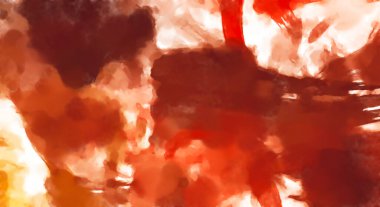 El yapımı sürreal soyut desenli suluboya. Modern sanatsal resim. 2D çizim. Arkaplan boyası karışımı. Yaratıcı duvar sanatı. Çağdaş sanat