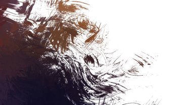 Taranmış Boyalı Soyut Arkaplan. Vahşi kaotik fırça darbeleri. Boya darbeleri. 2D İllüstrasyon. Fırça darbeli resim. 