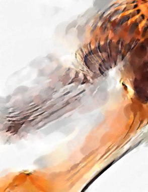 Modern sanat. Renkli çağdaş sanat eserleri. Renkli boya darbeleri. Soyut arkaplanda fırça darbeleri. fırça boyası.