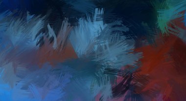 Renkli fırça darbelerinin soyut arkaplanı. fırçalanmış canlı duvar kağıdı. resmedilmiş sanat eseri. Eşsiz ve yaratıcı illüstrasyon.