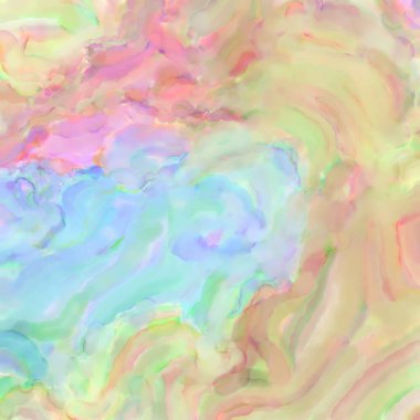 Soyut doku. Yüzeyde etkileyici el yapımı suluboya. Suluboya fırça darbeleri. Modern sanat. Çok renkli arkaplan. Çağdaş duvar sanatı. Renkli bir fon. 2d illüstrasyon.