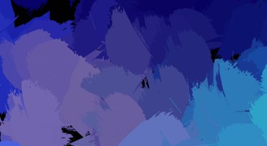 Canlı fırça darbeleriyle boyanmış. Renkli desenli resim. Fırçalanmış duvar kağıdını boya.