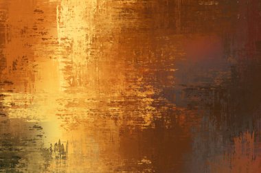 Çapraz vahşi fırça darbeleriyle arka plan. Renkli ve canlı bir tasvir. Boyalı sanat. Yaratıcı soyut resim.