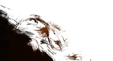 Taranmış Boyalı Soyut Arkaplan. Vahşi kaotik fırça darbeleri. Boya darbeleri. 2D İllüstrasyon. Fırça darbeli resim. 