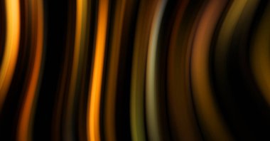 Siyah arka planda renkli düz çizgiler. Sıvı ve sıvı renkli dalgalar karanlıkta akıyor. Duvar kağıdı, afiş, arkaplan, kart, kitap, kapak, poster, afiş, broşür