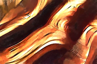 Soyut arkaplanda pürüzlü fırça darbeleri. Fırça boyası. Renkli boya darbeleri. Eşsiz duvar sanatı. Tuvaldeki modern sanat. Renkli çağdaş sanat eserleri. 