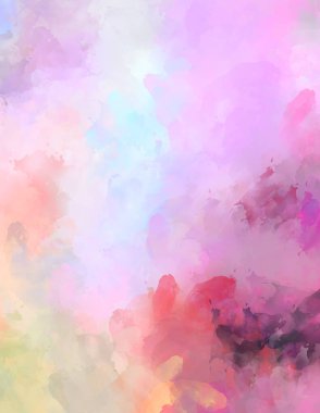 Sanatsal canlılık ve renkli duvar kağıdı. Taranmış Soyut Arkaplan. Fırça darbeli resim. 