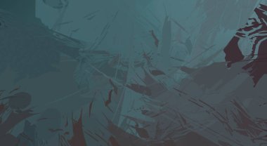 Fırça darbesi ile boyanmış. Sanatsal canlılık ve renkli duvar kâğıdı. Kaotik resim. Taranmış Boyalı Soyut Arkaplan. 