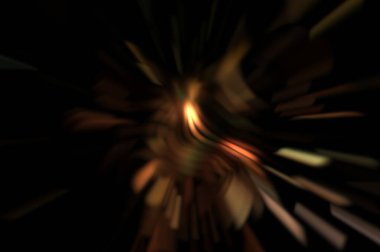 Işık parçacık izleri. Parlayan parçacıkları ve çizgileri olan ışık patlaması yıldızı. Güzel hareketli soyut ışın arkaplanı.