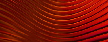 Soyut arkaplan. Renkli dalgalı yansıtıcı duvar kağıdı. Duvar kağıdı, afiş, arkaplan, kart, kitap kapağı veya web sitesi için grafiksel resimleme.