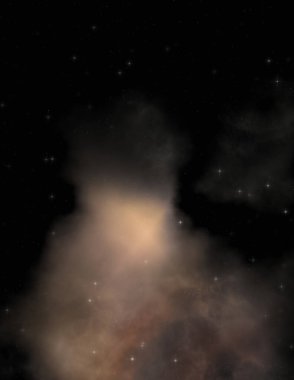 Galaksi uzayındaki yıldız alanı renkli nebula ile. Uzayın derinliklerinin bilim kurgu geçmişi. Ruhsal duvar kağıdı.