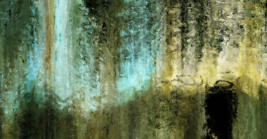 Modern sanat. Renkli çağdaş sanat eserleri. Renkli boya darbeleri. Soyut arkaplanda fırça darbeleri. Fırça boyası. Eşsiz duvar sanatı.